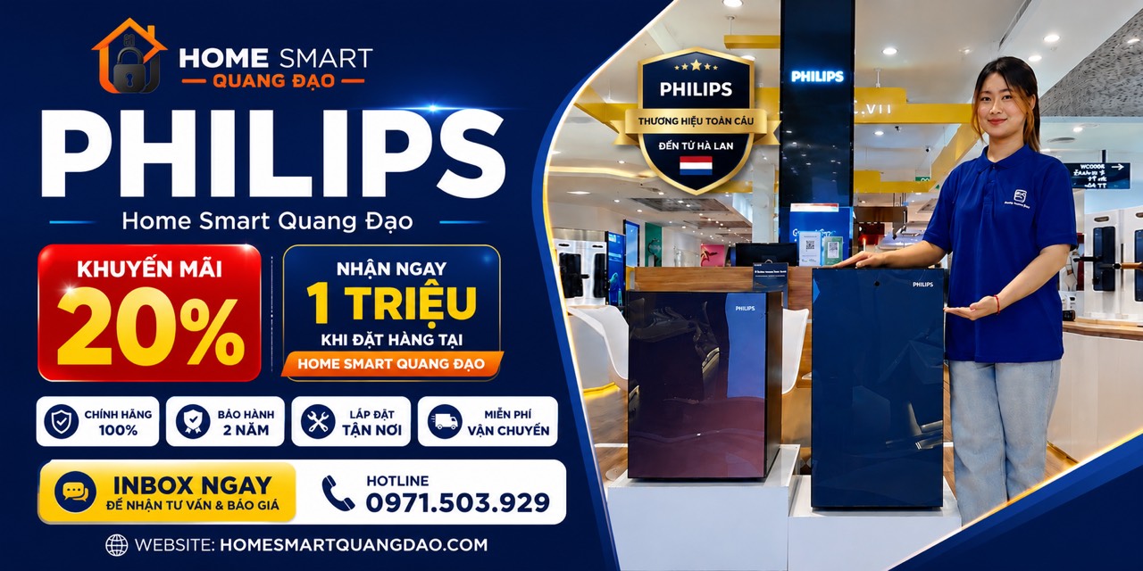 Banner két sắt Philips